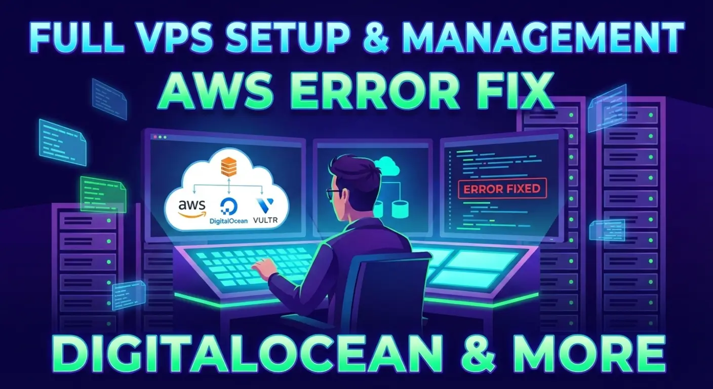 VPS & Cloud Server Management + AWS Error Fix